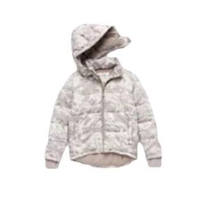 ThereAbouts Grey Camo Hooded Jacket Little Kids Size XXS - 4-5  Puffer Jacket